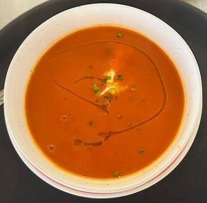 Tomato soup at Saíra Café in Cascais