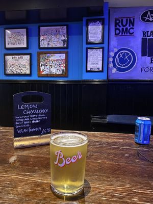 Beer in the back room at The Lady Luck in Canterbury