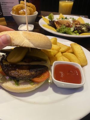 Greenhouse burger   at The Lady Luck in Canterbury