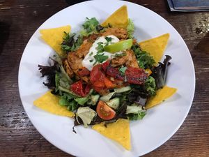 Vegan Mexican Fiesta Salad  at The Lady Luck in Canterbury