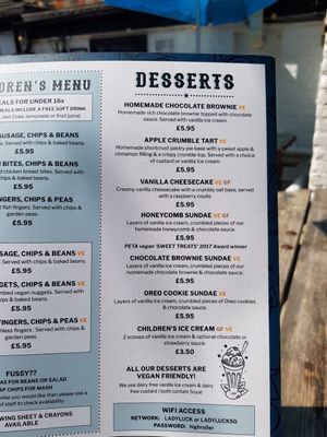 7 VEGAN desserts at The Lady Luck in Canterbury