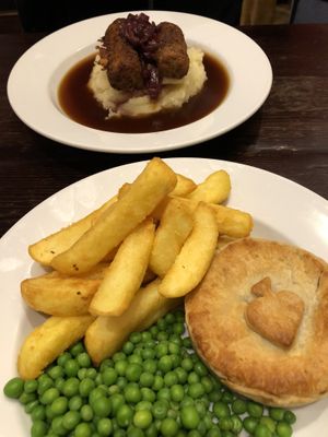 Bangers and mash, pie   at The Lady Luck in Canterbury