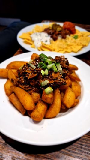 Hoisin v-duck chips at The Lady Luck in Canterbury