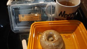 Coffee donut to go, they had four flavors that day. at Rigby Roastery @ Boycott Coffee - Pop Up in Memphis