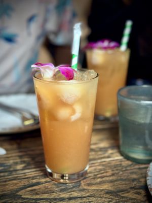 Lychee White Sangria  at Thai District  in Long Beach