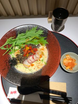 Soymlik tan tan men. Tbh i like the stock taste the same. I also couldn't tell the difference between ramen and tan tan. Both are similarly good  at Towzen - Kuala Lumpur in Kuala Lumpur