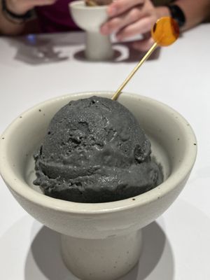Black sesame ice cream   at Towzen - Kuala Lumpur in Kuala Lumpur