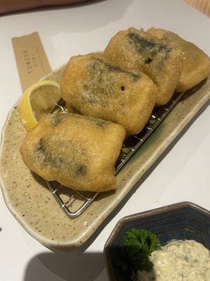 Deep fried Tofu fysh. So so   at Towzen - Kuala Lumpur in Kuala Lumpur