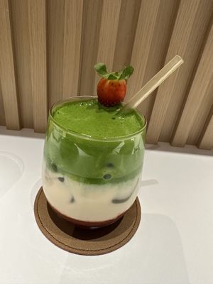 Strawberry  Matcha Latte  at Towzen - Kuala Lumpur in Kuala Lumpur