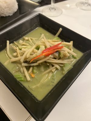 Green curry  at Yaimai in Pisa