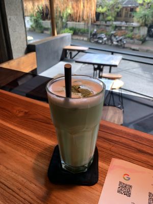 Iced matcha latte  at Bar 42 in Ubud