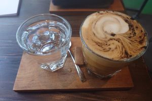 Cappuccino at Bar 42 in Ubud