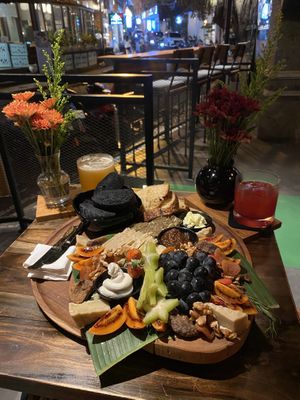 Cheese & nuts plater plantbased  at Bar 42 in Ubud