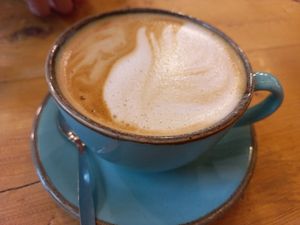 Latte at Wellingtons Coffeehouse and Bar in Dover