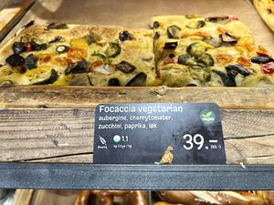 Vegetable focaccia   at Backstube - Grønland in Oslo