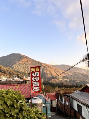 Banner indicating their locationn  at Bamboo Shoots House - 竹筍之家 in Fenqihu