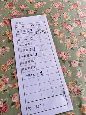 Menu as of Jan 2024  at Bamboo Shoots House - 竹筍之家 in Fenqihu