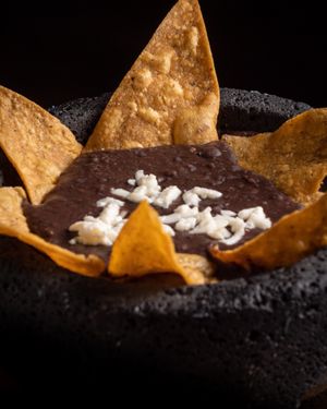 Frijoles refritos at La Condesa  in Barcelona