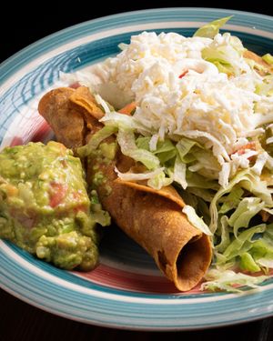 Tacos dorados de Papa at La Condesa  in Barcelona