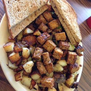 tempeh hash at King Solomon's Reef Cafe and Lounge in Olympia