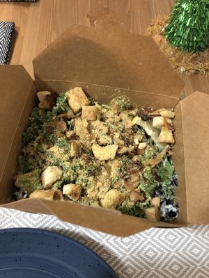 kale Caesar salad at Wild Leek in Halifax