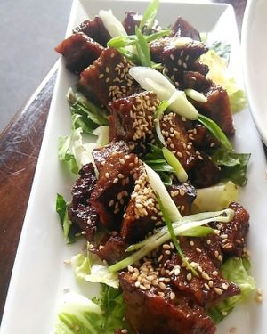 seitan sesame ginger bites at Wild Leek in Halifax
