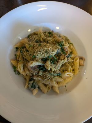 Cauliflower and mushroom alfredo at Wild Leek in Halifax