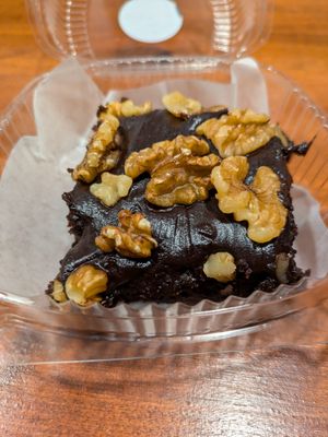 Walnut brownie at Wild Leek in Halifax
