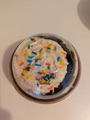 Strawberry cupcake at Wild Leek in Halifax