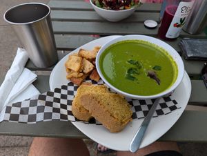 Mint gazpacho! at Wild Leek in Halifax