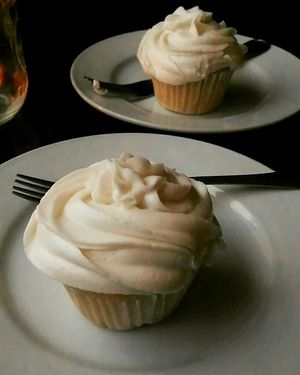 vanilla cupcakes at Wild Leek in Halifax