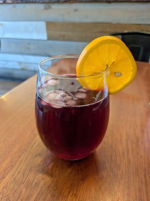 Hibiscus iced tea at Wild Leek in Halifax