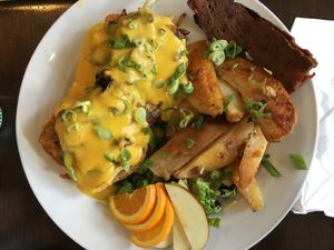 Yummy brunch dish...the daily benny. at Wild Leek in Halifax