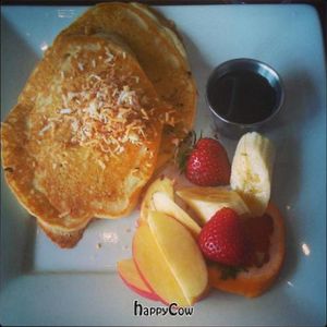 Coconut pancakes. at Wild Leek in Halifax