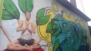 Artwork on the side at Wild Leek in Halifax