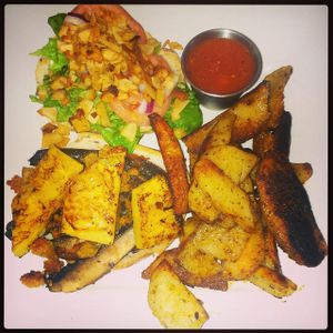 Big kahuna burger at Wild Leek in Halifax