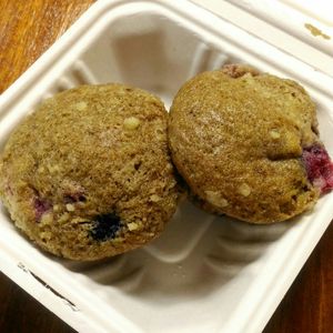Berry muffins at Wild Leek in Halifax