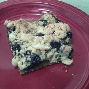 Blueberry square  at Wild Leek in Halifax