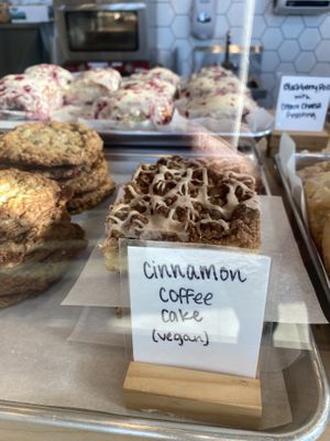 Cinnamon coffee cake  at South Fork Baking Company in Everett