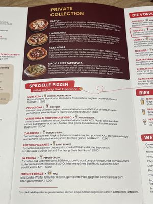 Menu  at Pizzeria Dirigì in Lido Di Jesolo