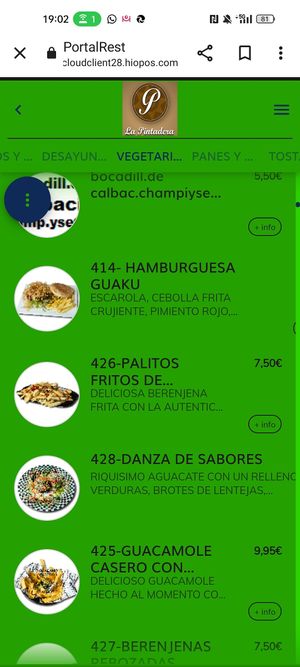 Carta at La Pintadera Vecindario in Gran Canaria