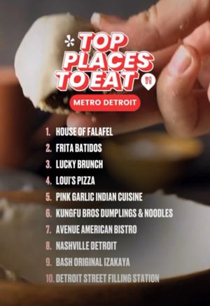 #1 on yelps top 50 restaurants in metro Detroit! at House of Falafel in Farmington Hills