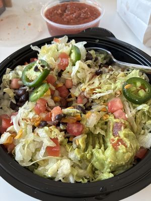  Vegan bowl with additional lg salsa   at Bravo Taco in Titusville