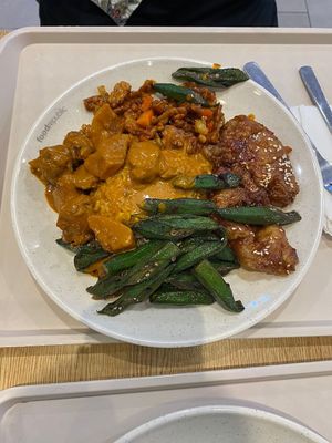 Curry has milk, our vegetarian friend ate this.  at Organic Vegetarian @ Pavilion KL in Kuala Lumpur