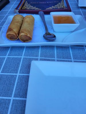 Appetizer spring rolls at Em-On's Thai Cafe in Naples