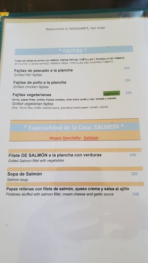 See green tagged items. at El Navegante in San Jorge