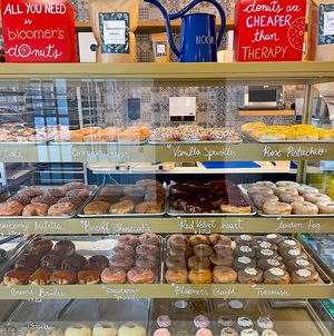 Our cozy Mississauga store - serving fresh donuts, cupcakes, pastries, and coffee at bloomer's in Mississauga