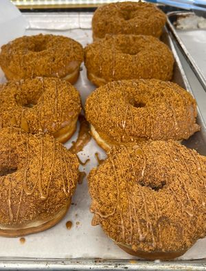 Biscoff donuts  at bloomer's in Mississauga