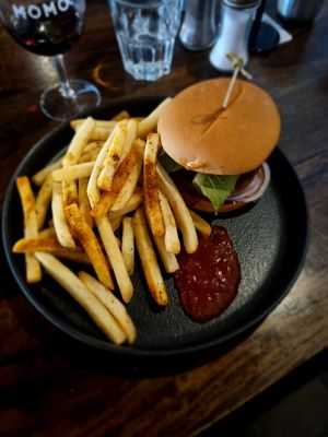 Vegan Burger at MOMO in Traralgon