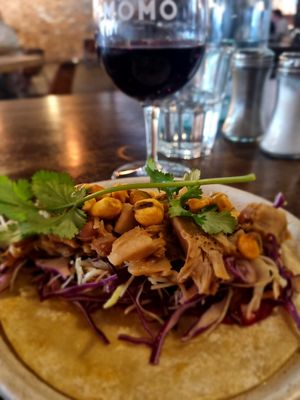 Jackfruit Taco at MOMO in Traralgon